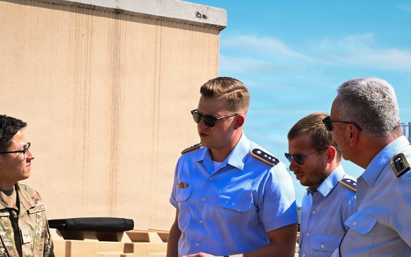 German Air and Space Force Headquarters Delegation visits 606th ACS