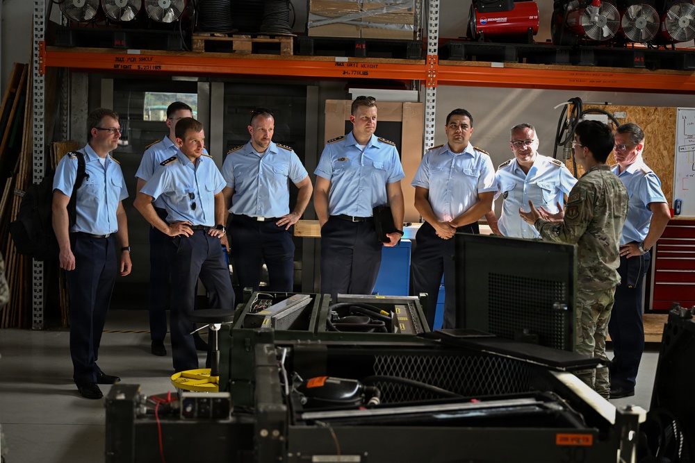 German Air and Space Force Headquarters Delegation visits 606th ACS