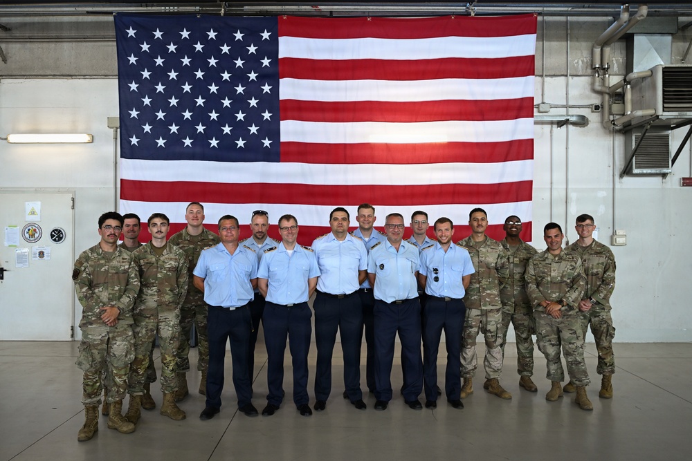 German Air and Space Force Headquarters Delegation visits 606th ACS