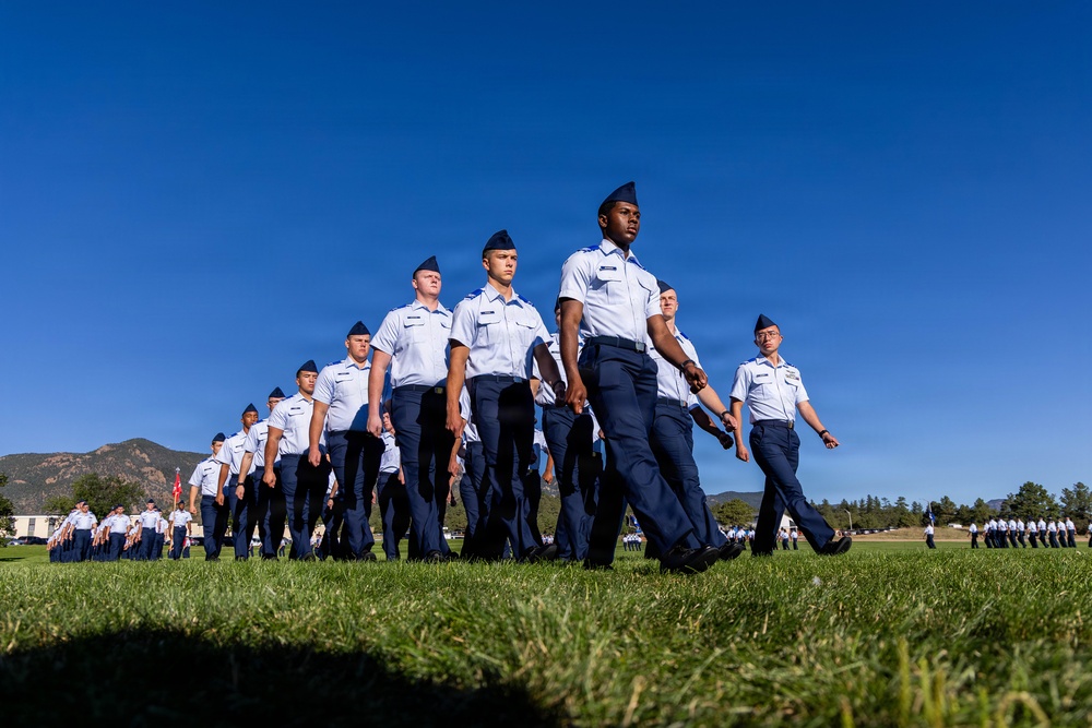 Prep School cadet candidates march in Parents’ Weekend Parade 2026