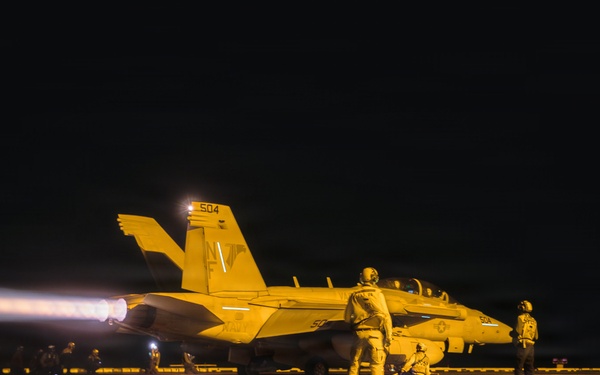 George Washington Conducts Flight Operations