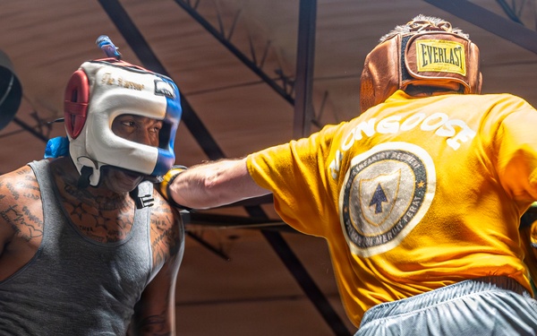 Sgt. 1st Class Corey Gulley trains for Fort Hood Fight Night