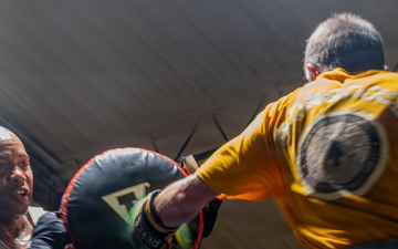 Sgt. 1st Class Corey Gulley trains for Fort Hood Fight Night