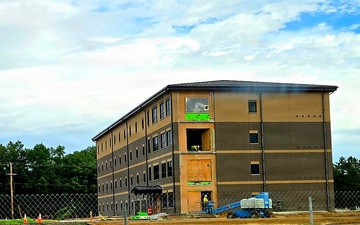 September 2026 construction operations of Officers Quarters Project at Fort McCoy