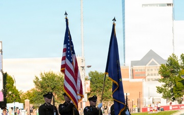 Indiana National Guard participates in opening ceremony at Indianapolis Indians game