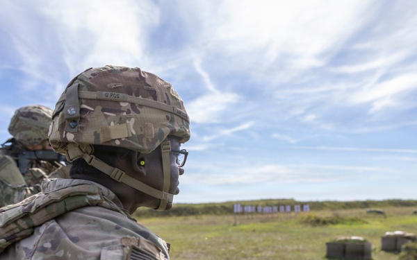 Soldiers with the NATO FLF Battle Group-Poland conduct joint weapons familiarization training in Poland