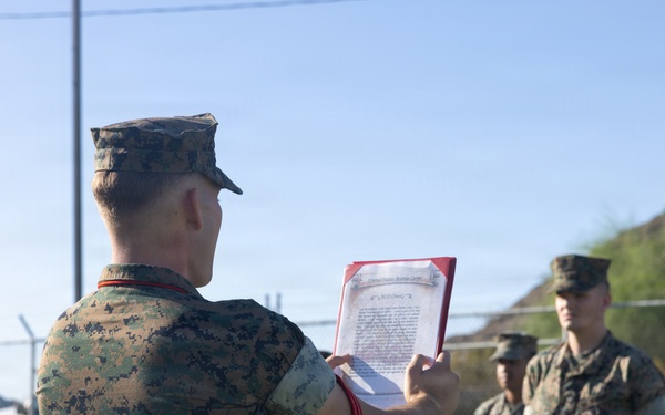 USMC K9 Handler, Cpl. Foleys Promotion