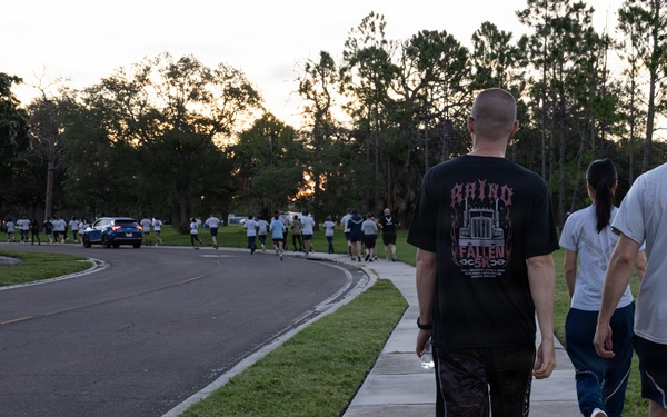 Airmen honor fallen ‘Rhinos’ during memorial 5K
