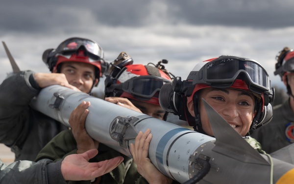 VMFA-225 offload ordinance during Red Flag-Alaska