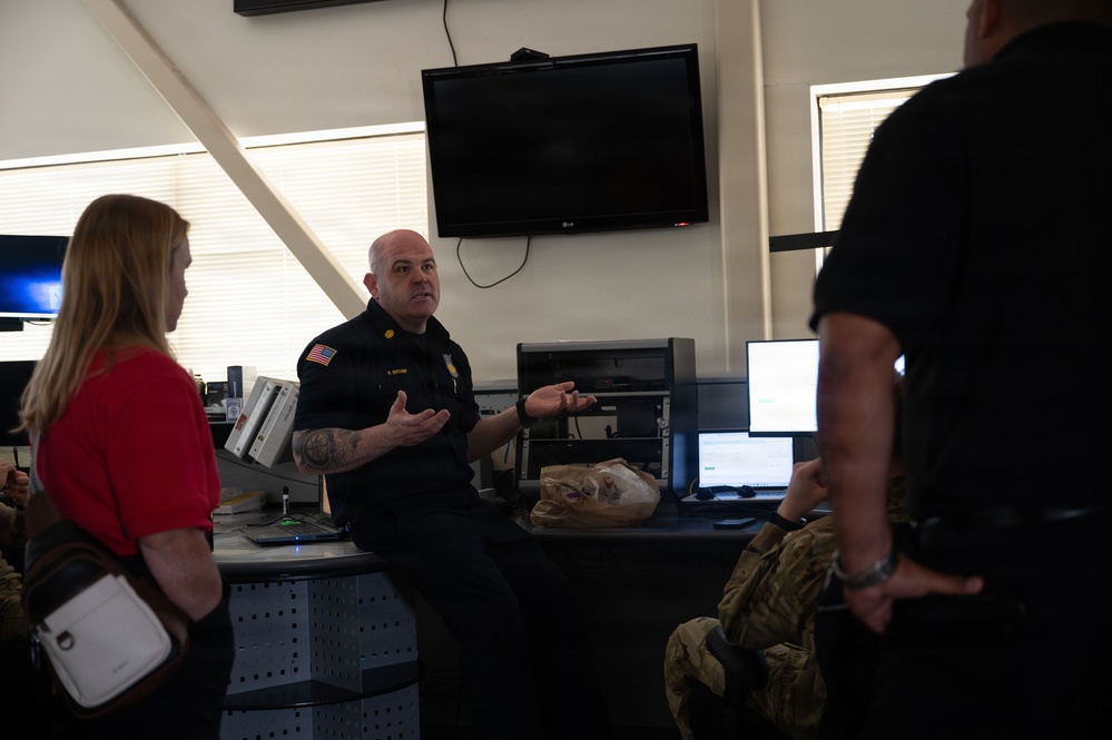 Vance AFB visits DM Fire Station