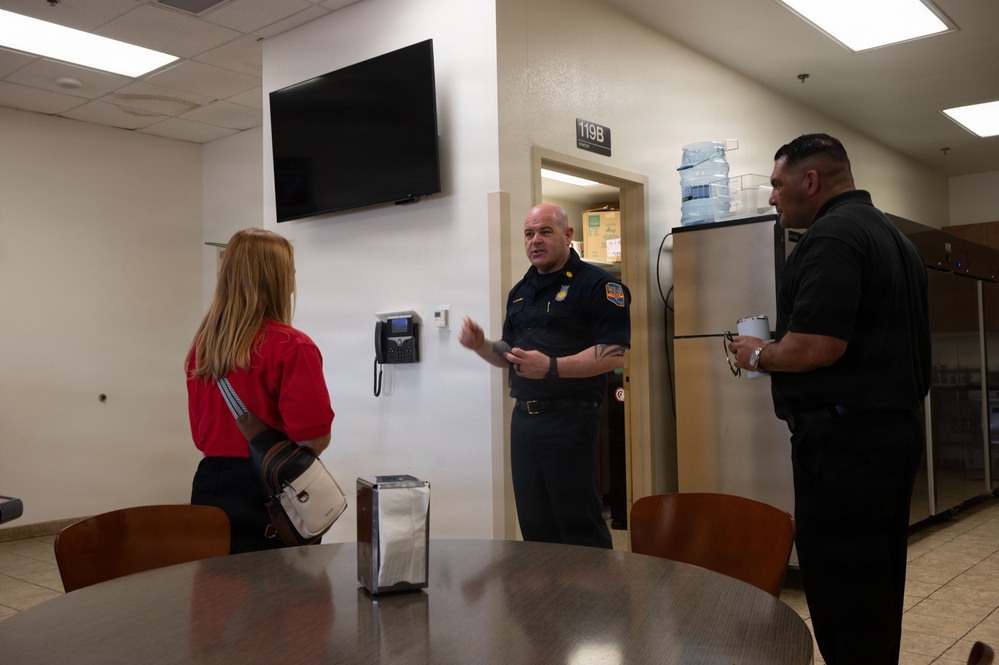 Vance AFB visits DM Fire Station
