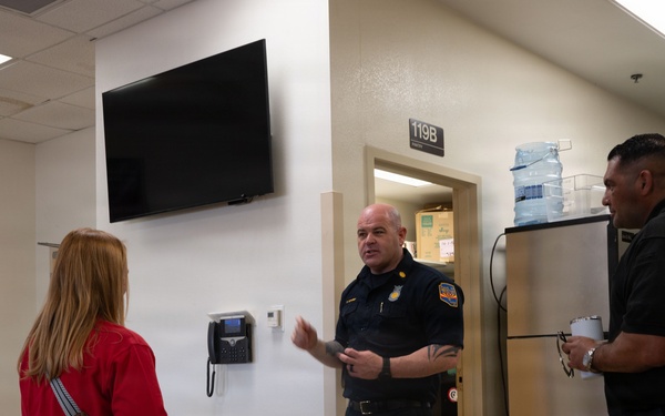 Vance AFB visits DM Fire Station