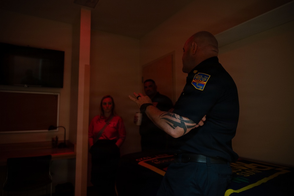 Vance AFB visits DM Fire Station