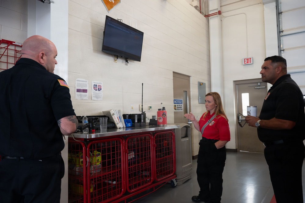 Vance AFB visits DM Fire Station