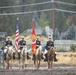 U.S. Marine Corps Mounted Color Guard presents the colors for the Big Bear Rodeo