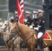 U.S. Marine Corps Mounted Color Guard presents the colors for the Big Bear Rodeo