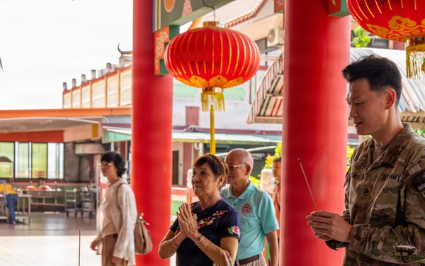 Pacific Partnership 2026 conducts faith-based host nation outreach engagement and disaster management event at Puh Toh Si Buddhist Temple in Kota Kinabalu, Malaysia