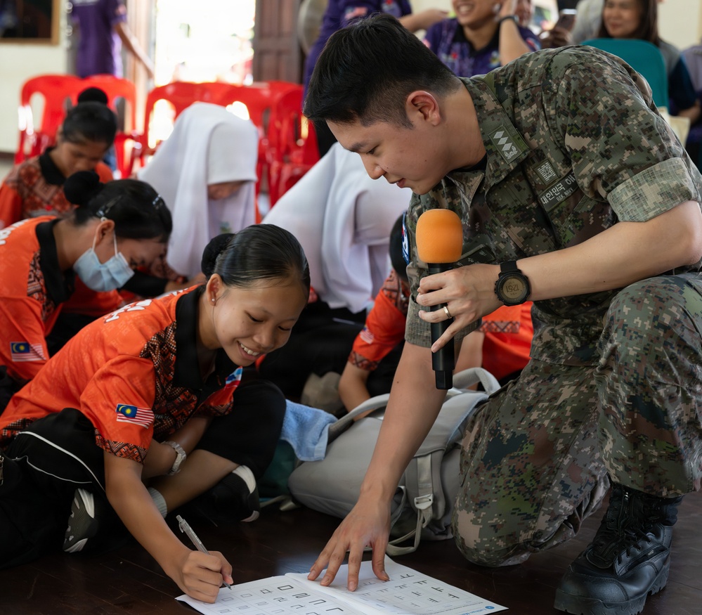 Pacific Partnership 2026 conducts host nation outreach event at Sekolah Menengah Kebangsaan Datuk Peter Mojuntin school in Kota Kinabalu, Malaysia