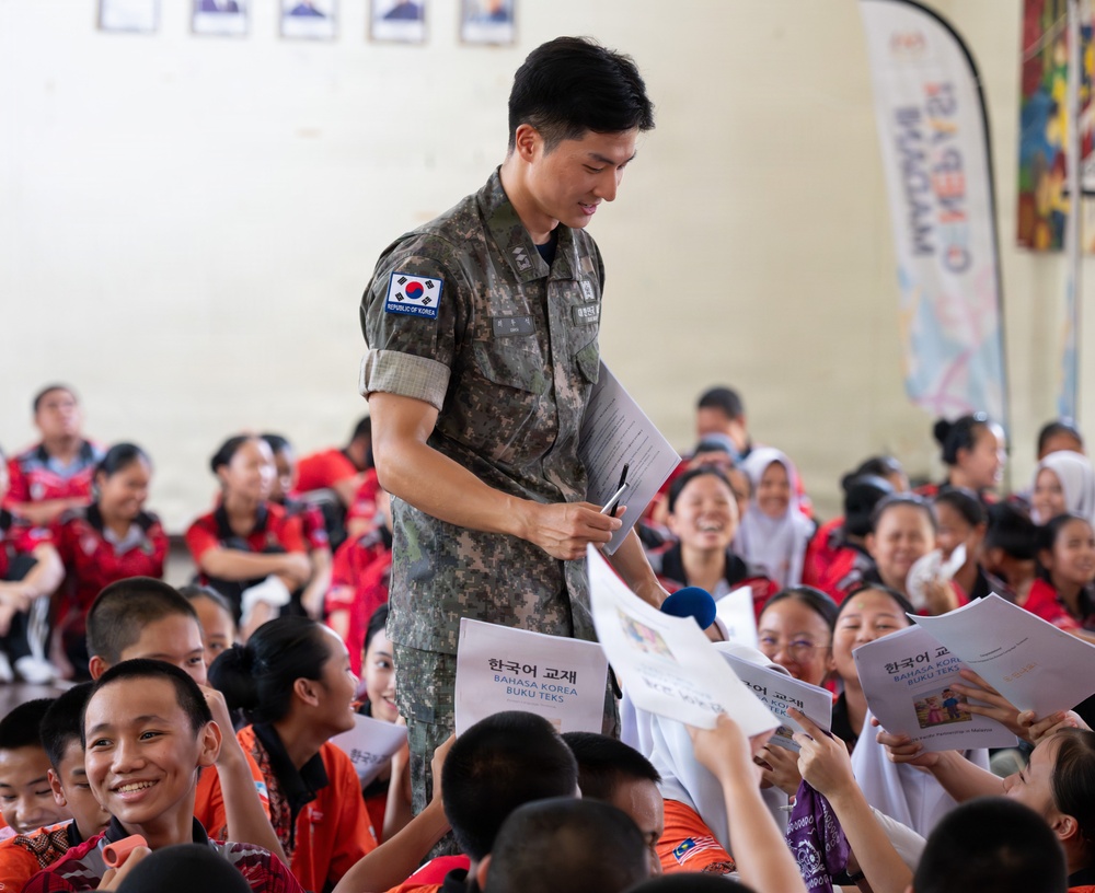 Pacific Partnership 2026 conducts host nation outreach event at Sekolah Menengah Kebangsaan Datuk Peter Mojuntin school in Kota Kinabalu, Malaysia