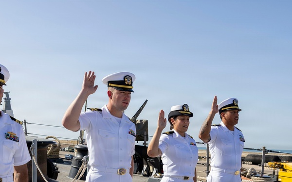 Officer Promotion Ceremony on DDG 117