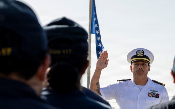 Officer Promotion Ceremony on DDG 117