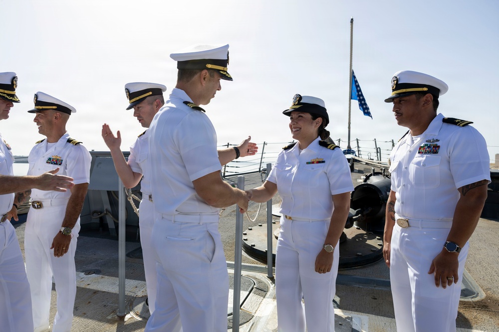 Officer Promotion Ceremony on DDG 117
