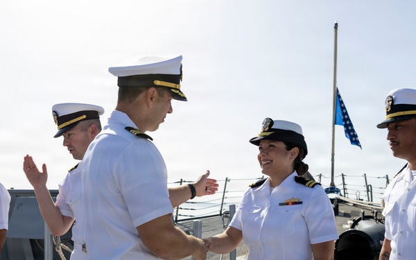 Officer Promotion Ceremony on DDG 117