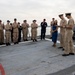 Lt. Brown Promotion Ceremony on DDG 117