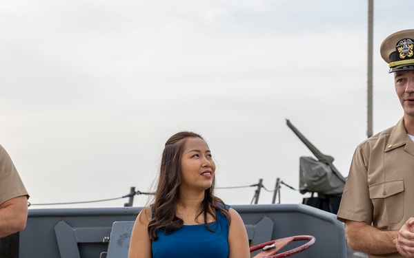 Lt. Brown Promotion Ceremony on DDG 117