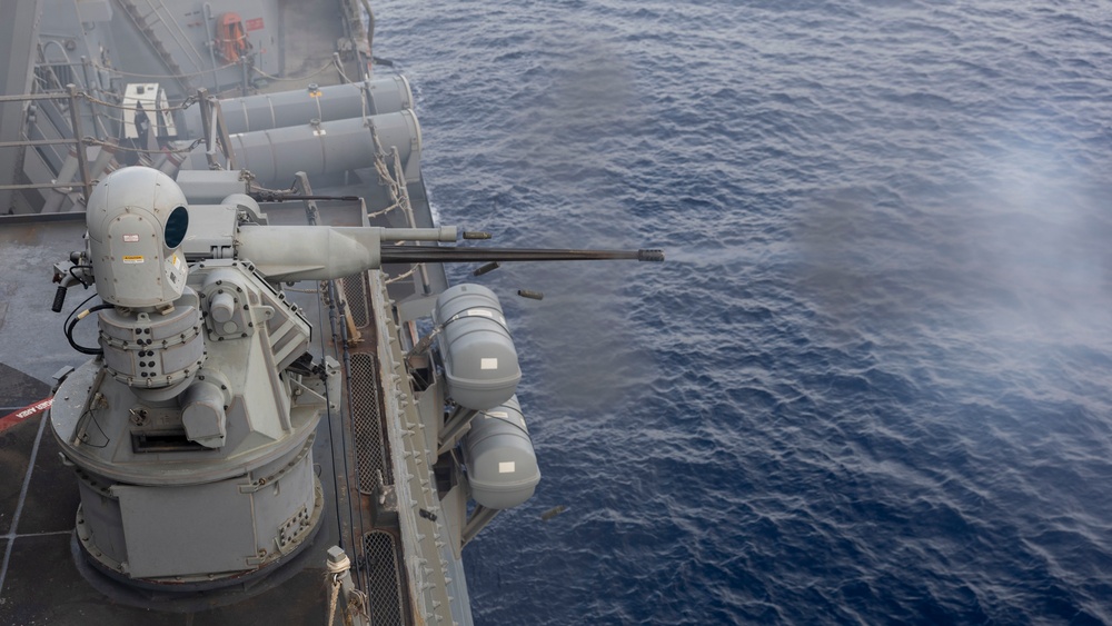 DDG 117 Shoots The Mark 38 25mm Machine Gun