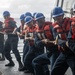 USS Mustin conducts replenishment-at-sea with USNS Wally Schirra