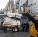 USS Mustin conducts replenishment-at-sea with USNS Wally Schirra