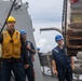 USS Mustin conducts replenishment-at-sea with USNS Wally Schirra