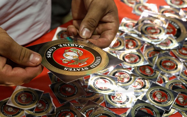 U.S. Marines attend Anaheim Fitness Expo