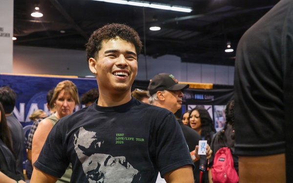 U.S. Marines attend Anaheim Fitness Expo