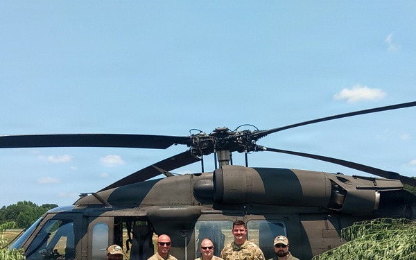 Georgia National Guard takes photo with state agencies