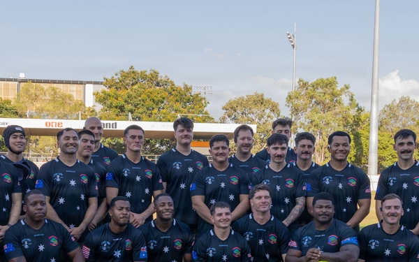 MRF-D Marines play rugby against Darwin Stray Cats at 9/11 memorial game