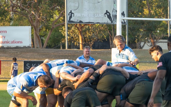 MRF-D Marines play rugby against Darwin Stray Cats at 9/11 memorial game