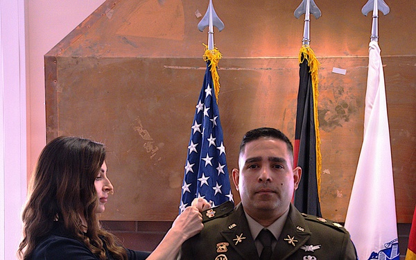 U.S. Army Maj. Leonel Correa Jr. Frocked to Lt. Col.