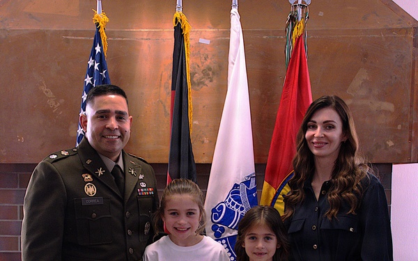 U.S. Army Maj. Leonel Correa Jr. Frocked to Lt. Col.