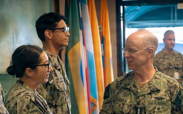 CNO, MCPON Visit U.S. 4th Fleet at Naval Station Mayport