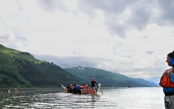 Coast Guard, Alaska Boating Safety Host Cold-Water Training for Tlingit and Haida Canoe Journey Participants, Juneau