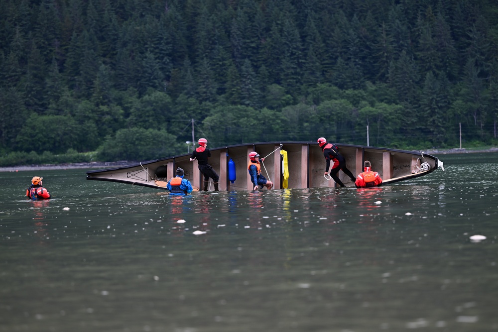 Coast Guard, Alaska Boating Safety Host Cold-Water Training for Tlingit and Haida Canoe Journey Participants, Juneau