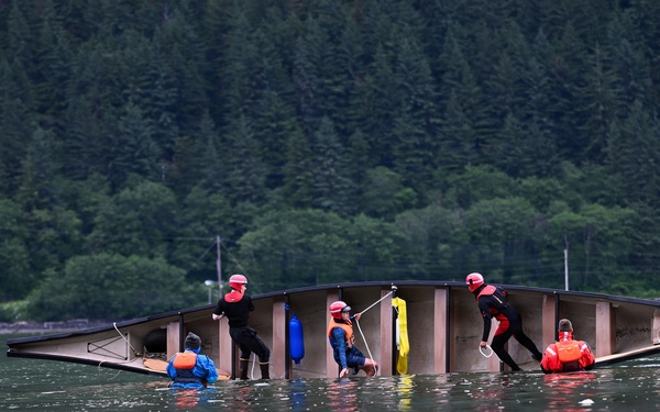 Coast Guard, Alaska Boating Safety Host Cold-Water Training for Tlingit and Haida Canoe Journey Participants, Juneau