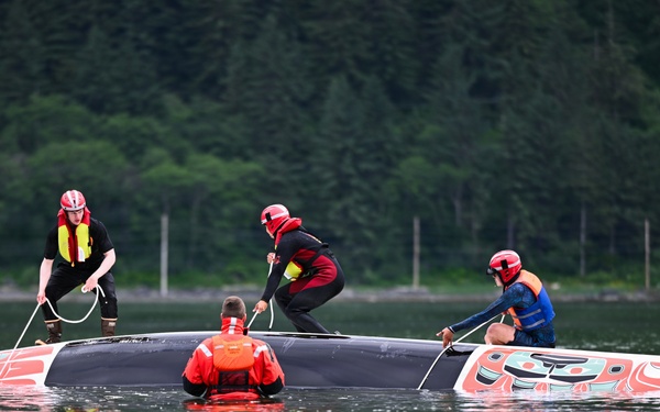 Coast Guard, Alaska Boating Safety Host Cold-Water Training for Tlingit and Haida Canoe Journey Participants, Juneau