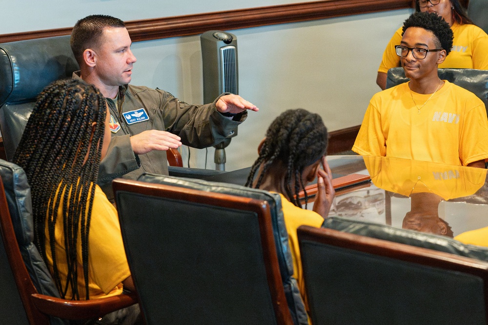 EAU Claire High School NJROTC Tours Shaw