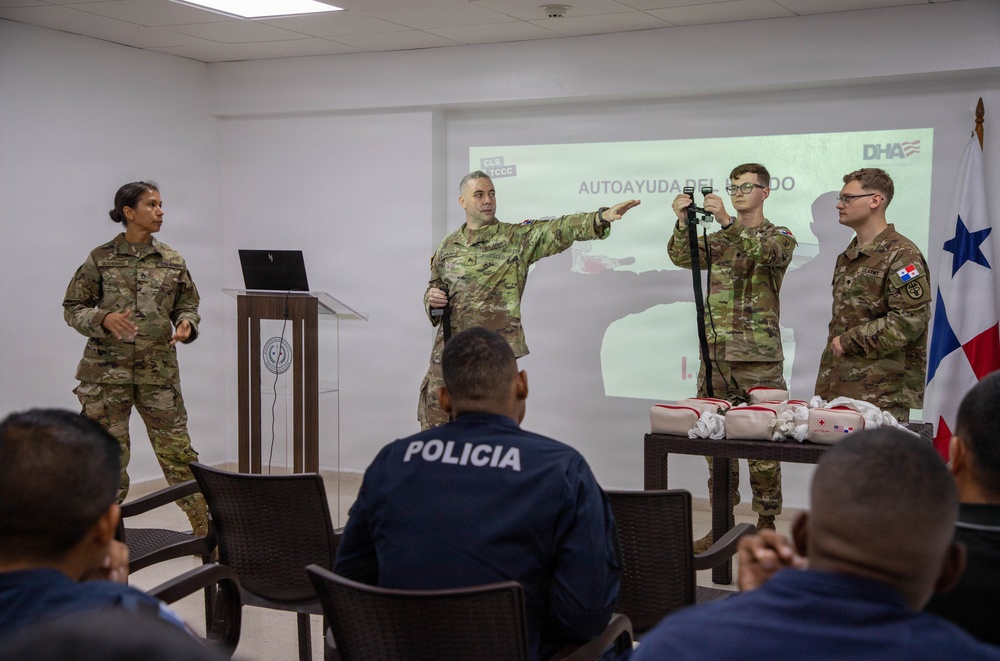 U.S. Army and Panamanian Security Forces train in Tactical Combat Casualty Care