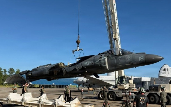 Last produced USMC Harrier completes its final mission