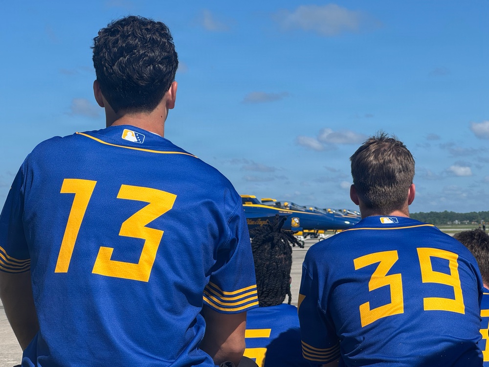 Pensacola Blue Wahoos Observe Blue Angels Practice Demonstration