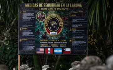 Multinational Soldiers participate in Jungle Swim Training, SV26